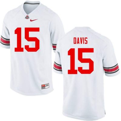 NCAA Ohio State Buckeyes Men's #15 Wayne Davis White Nike Football College Jersey RCA5245JS